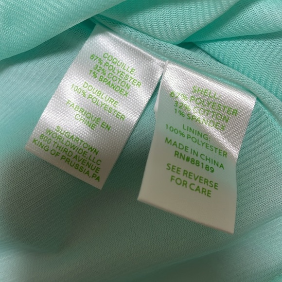 Lily Pulitzer Teal Floral Print Dress - Picture 8 of 8